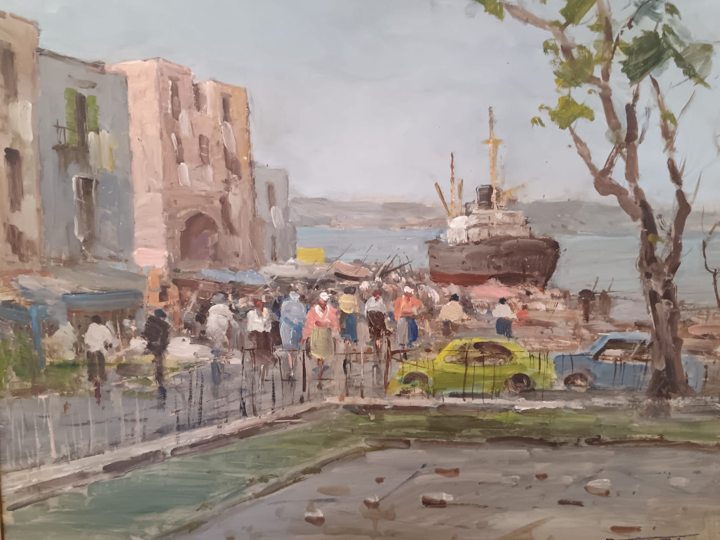 Raffaele Tozzi (Napoli XX secolo)- dipinto olio su masonite