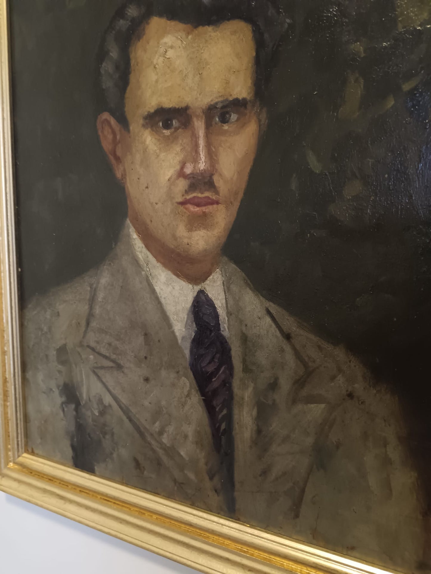 Antico ritratto- primo novecento olio su legno