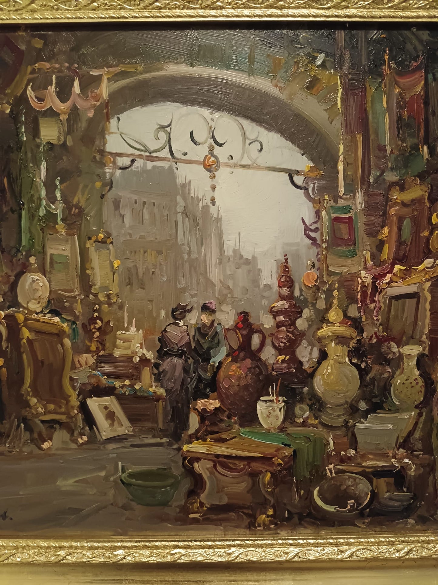 A. Bertini (XX Secolo)- dipinto olio su masonite