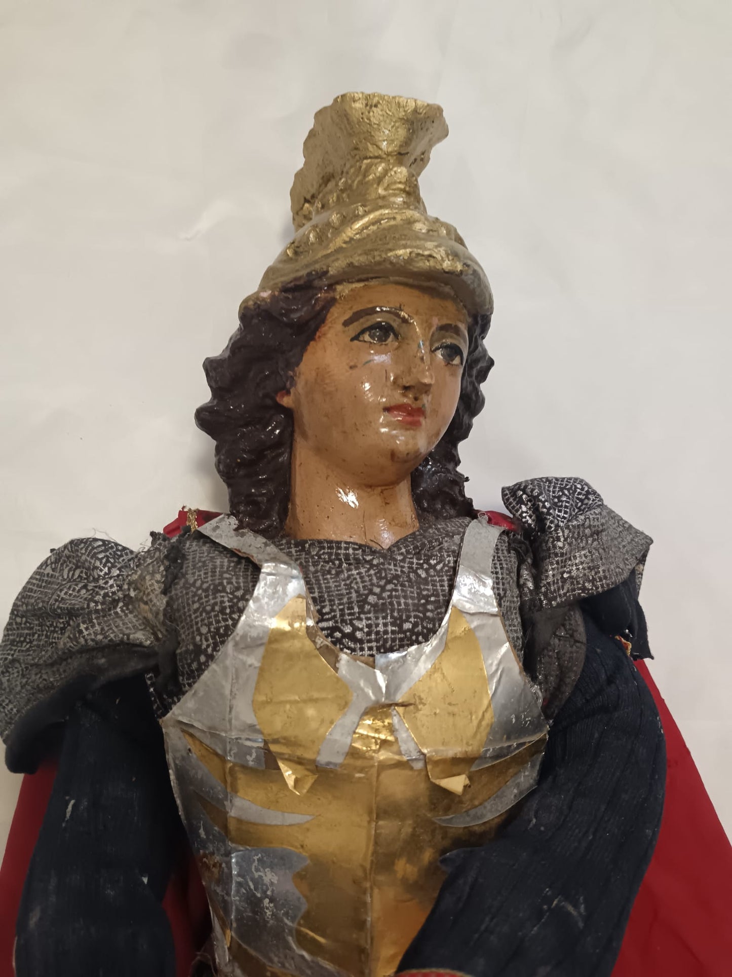 Scultura in terracotta ( San Michele Arcangelo)- epoca XX secolo