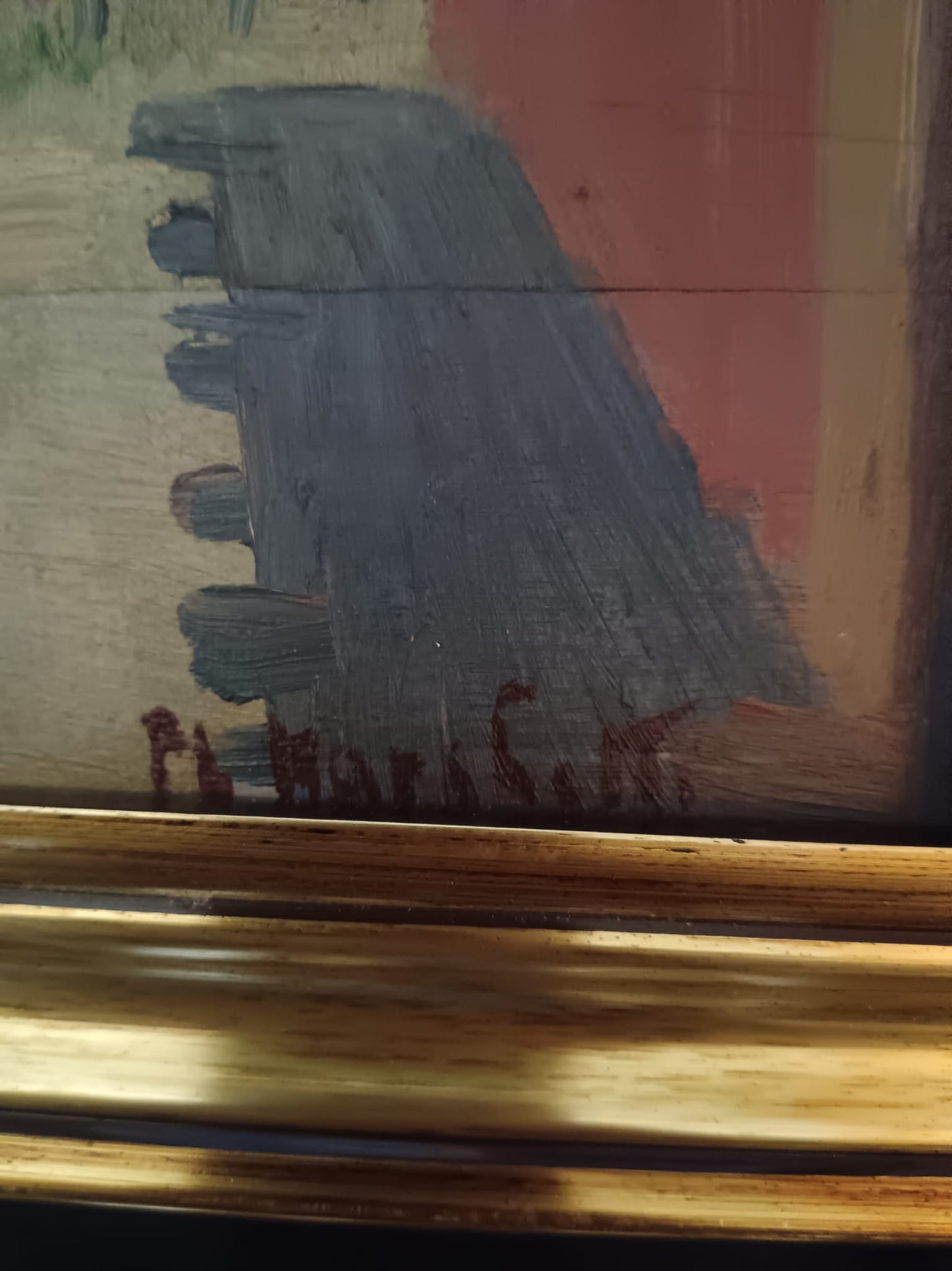 Paolo Luigi Marchetti- paesaggio dipinto olio su legno