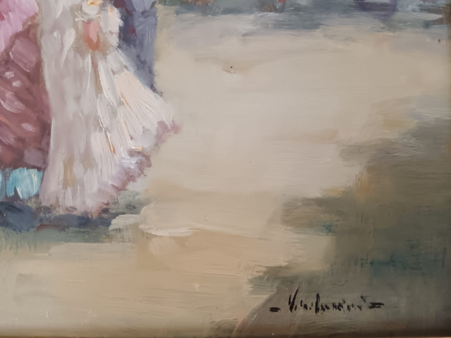 Giovanni Vicedomini ( Nocera 1946)- dipinto olio su legno (epoca XX Secolo)