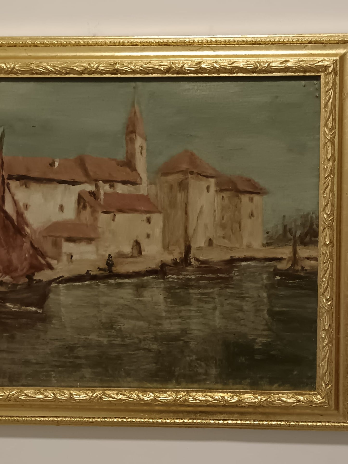 Francesco Orsi (XX Secolo)- Scorcio di Torcello- dipinto olio su tela