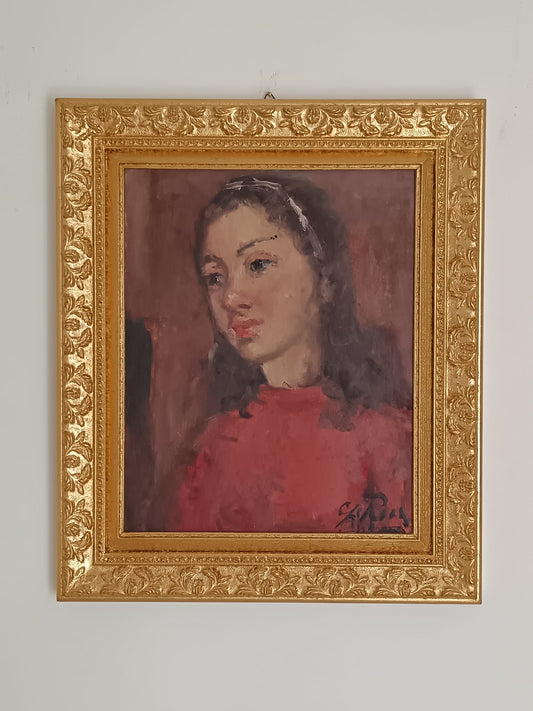 Giovanni Pane (1928-2010)- dipinto olio su cartoncino XX Secolo