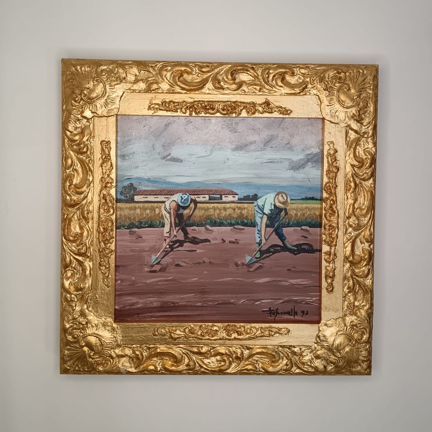 Fascianelli Domenico (XX Secolo)- dipinto olio su legno