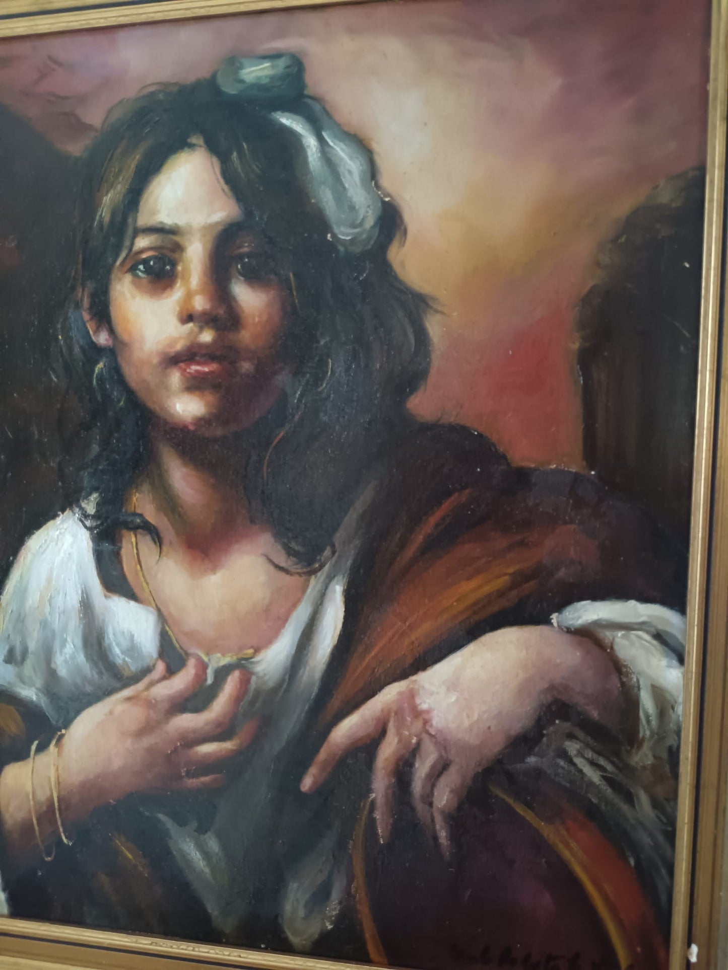 Carlo Roberto La Volpe ( XX secolo)- dipinto olio su tela