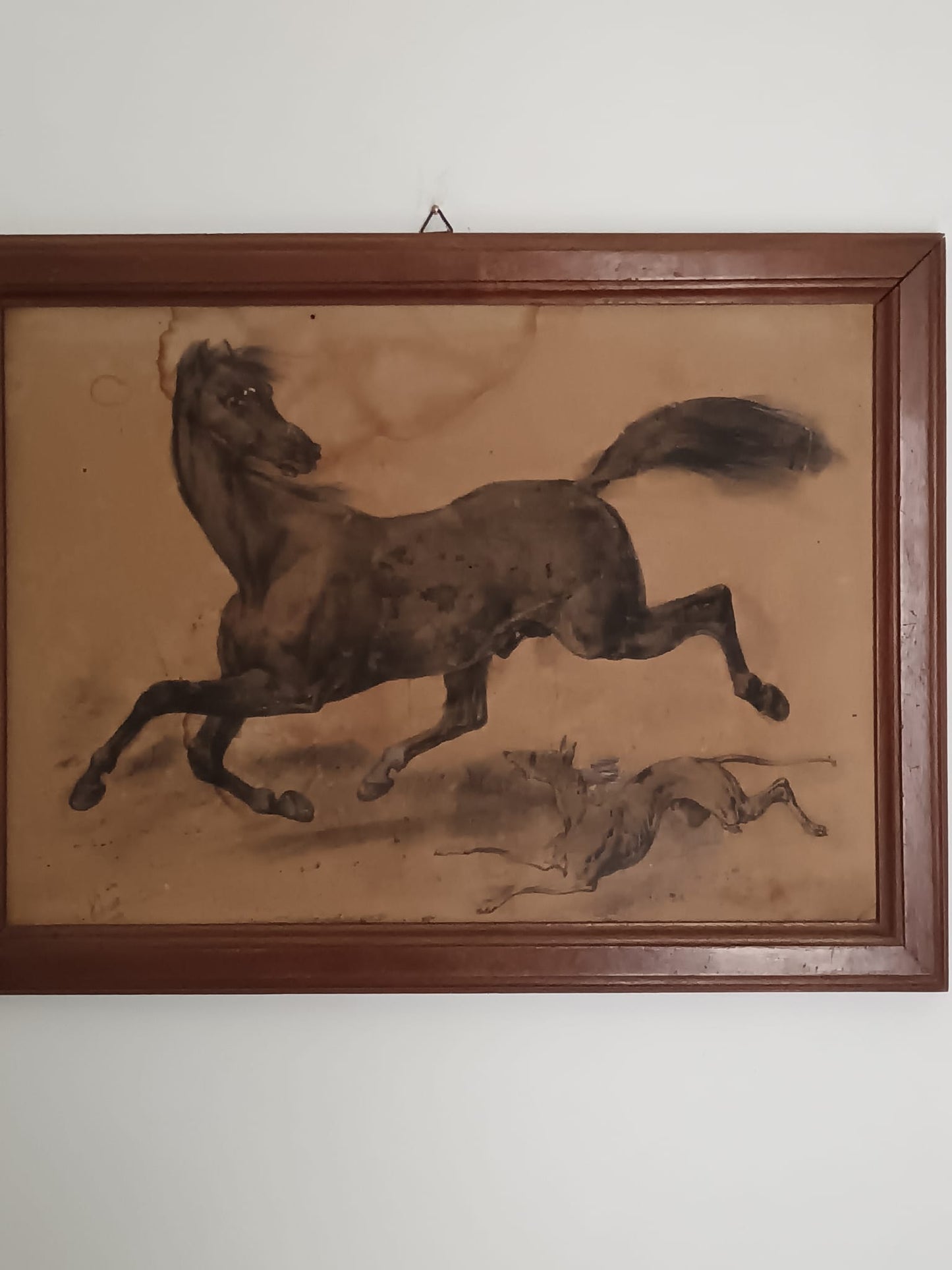 Jean Victor Adam (1801-1866)- dipinto matita su carta applicata su legno