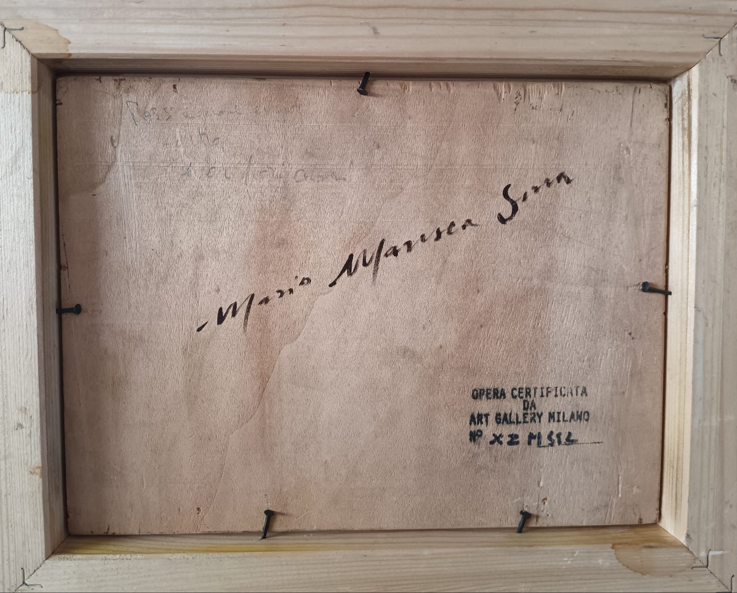 Mario Maresca Serra (Napoli 1911-1991)- dipinto olio su legno