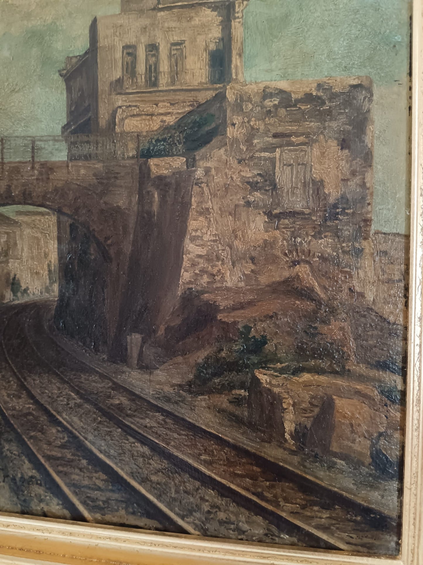 Giuseppe Trapani (scuola Napoletana XX Secolo)- dipinto olio su legno