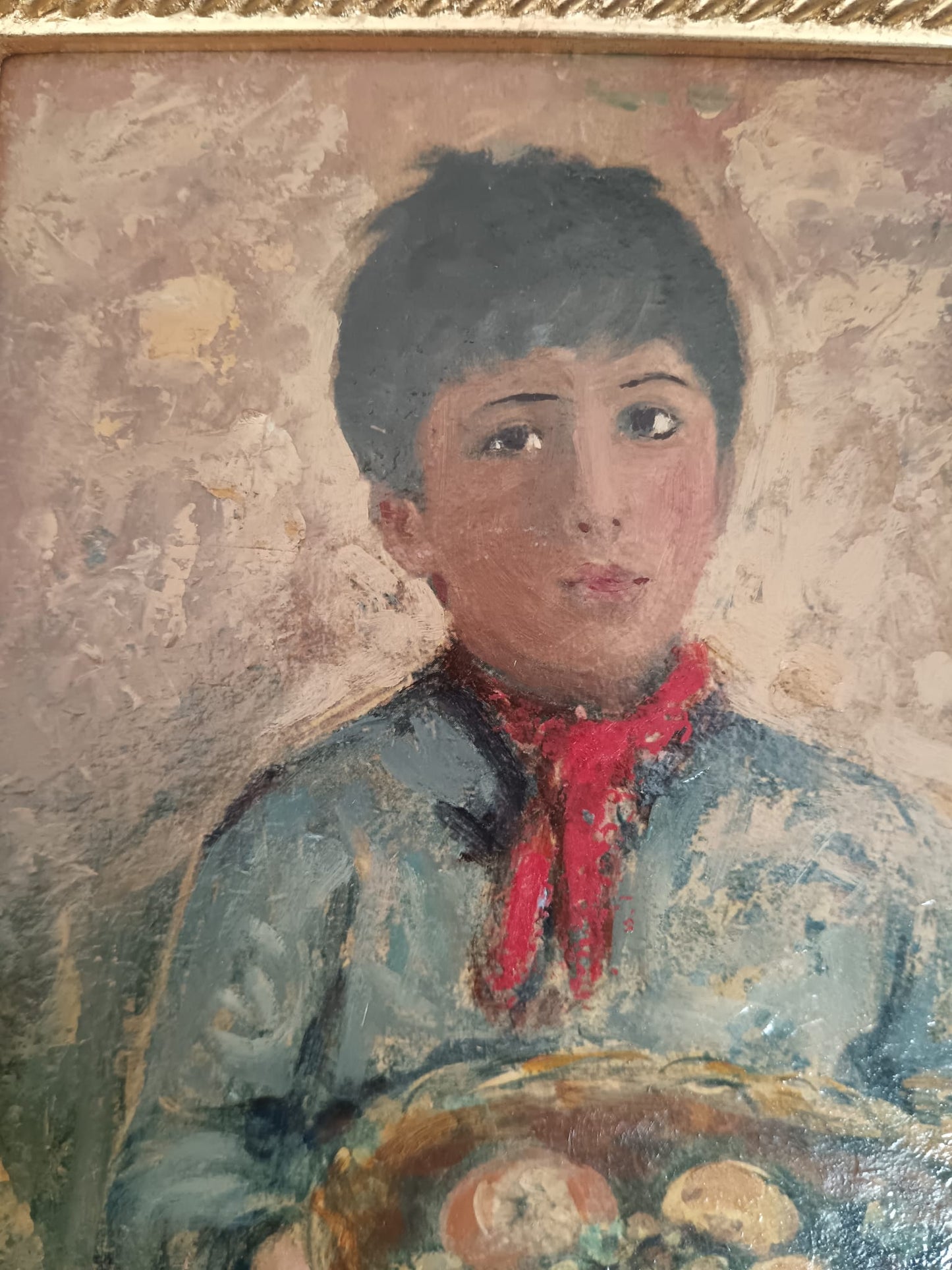 Giovanni Prassi (Napoli 1945)- dipinto olio su cartoncino