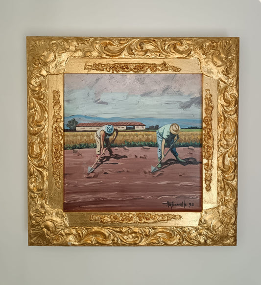 Fascianelli Domenico (XX Secolo)- dipinto olio su legno