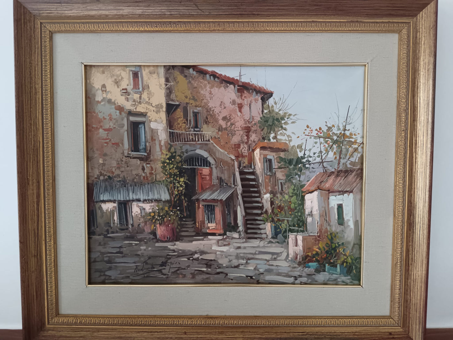 Ferdinando Sapio ( 1955) dipinto olio su tela- epoca XX secolo