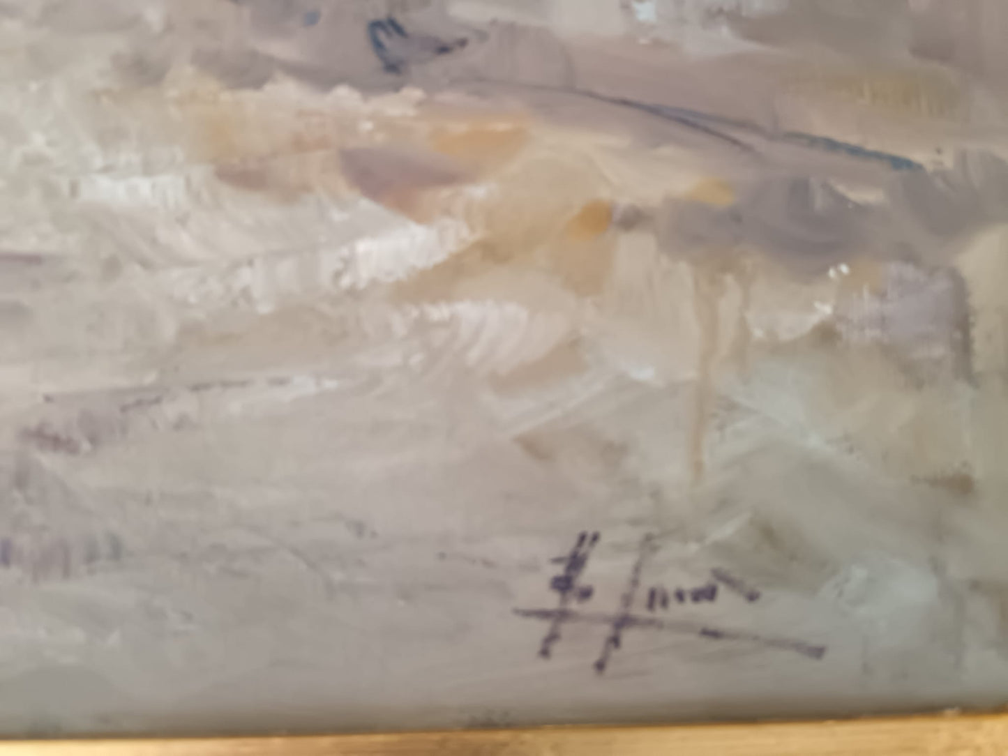 Paesaggio rurale- dipinto olio su tela (XX secolo)