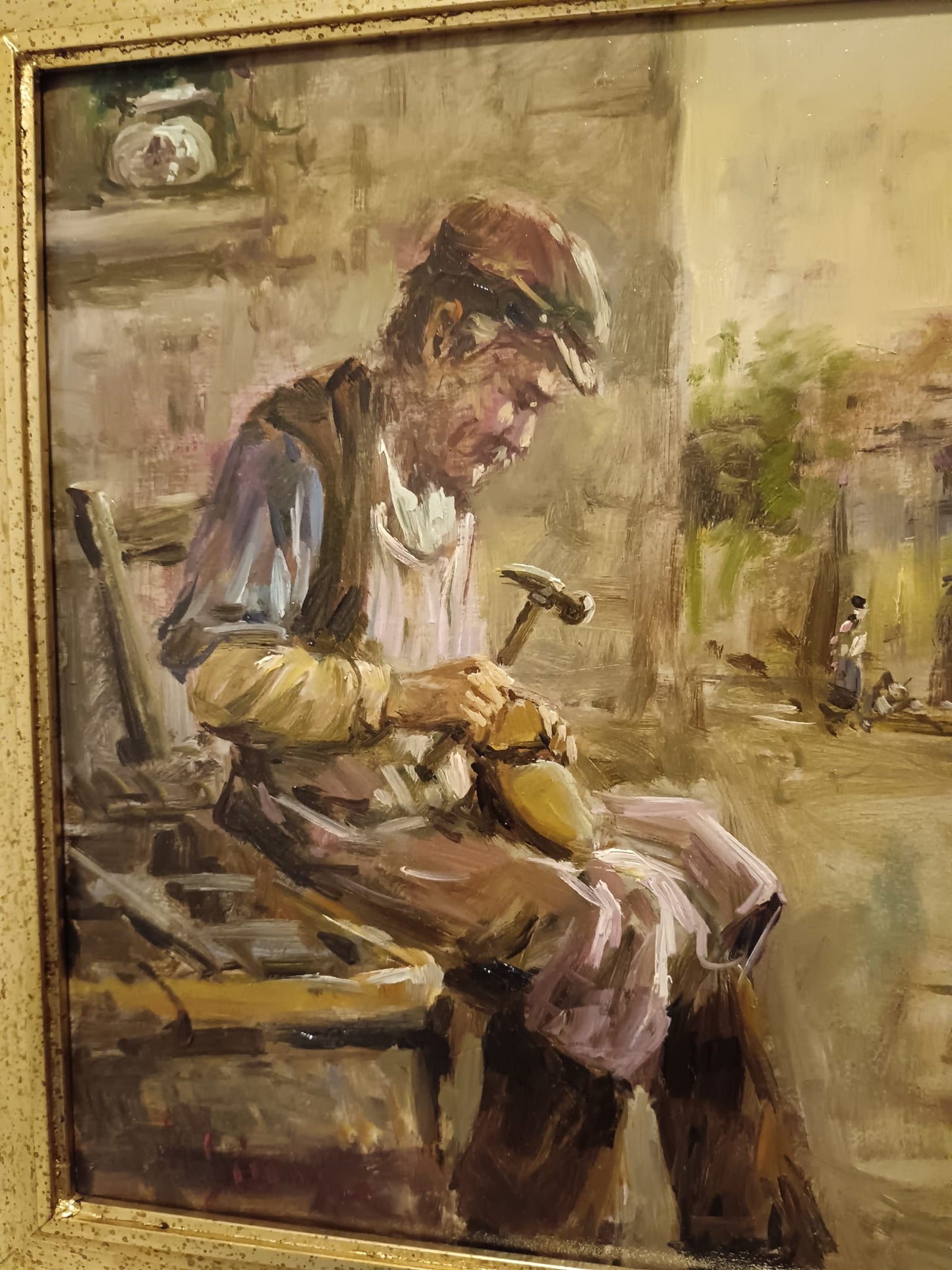 De Simone ( XX Secolo) dipinto olio su legno