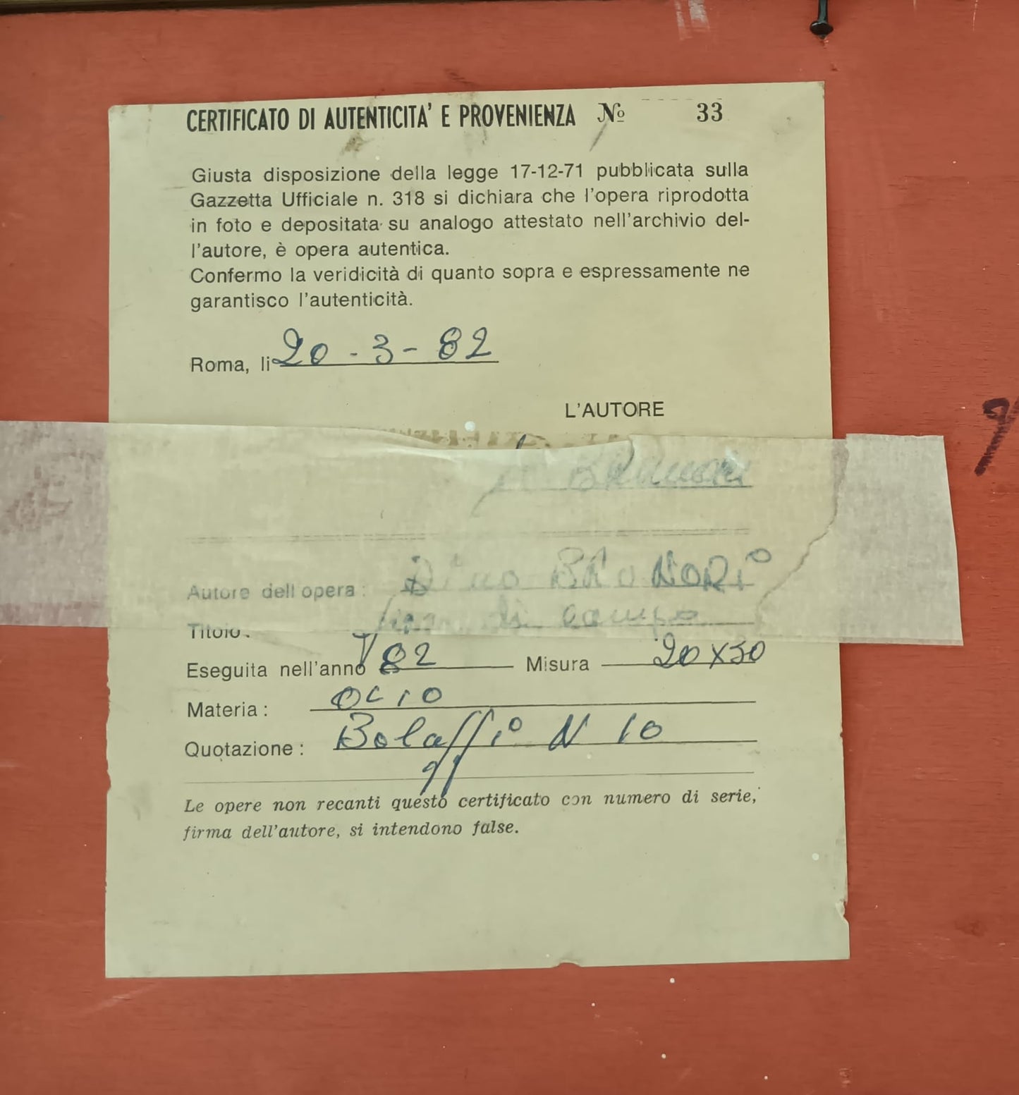 Dino Brunori (Roma 1925-1999)