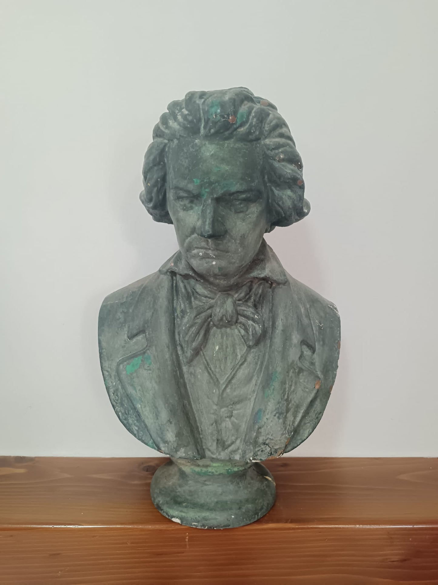 Scultura in cemento patinato ( Beethoven)- epoca XIX/XX secolo