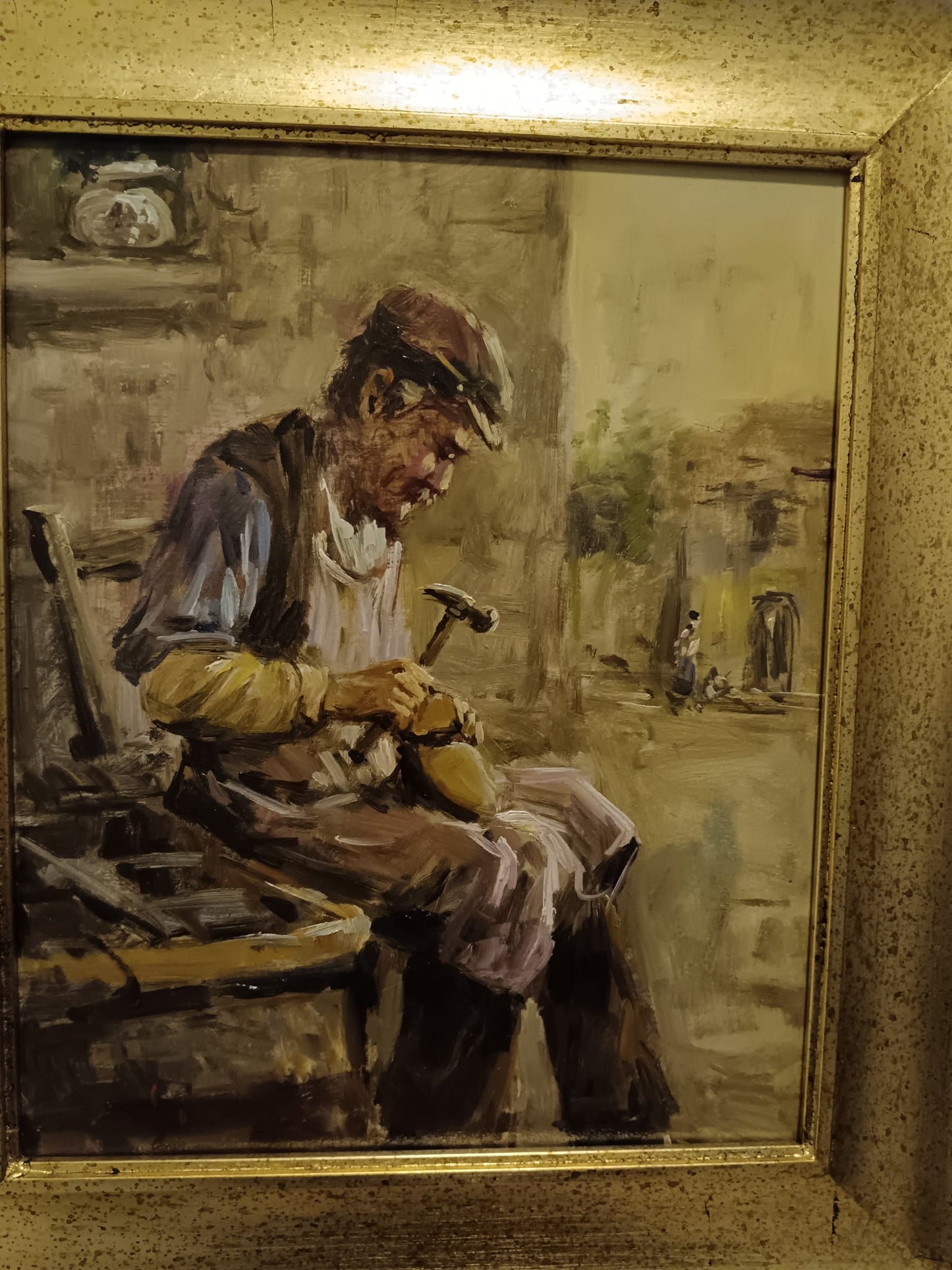 De Simone ( XX Secolo) dipinto olio su legno