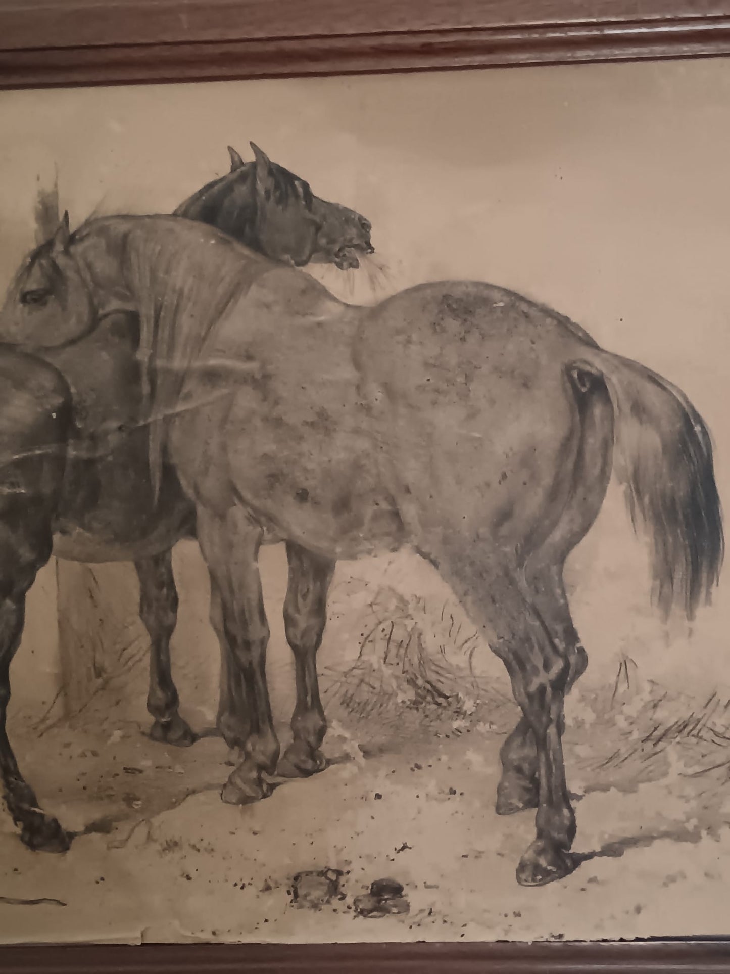 Jean Victor Adam (1801-1866) dipinto matita su carta applicata su legno