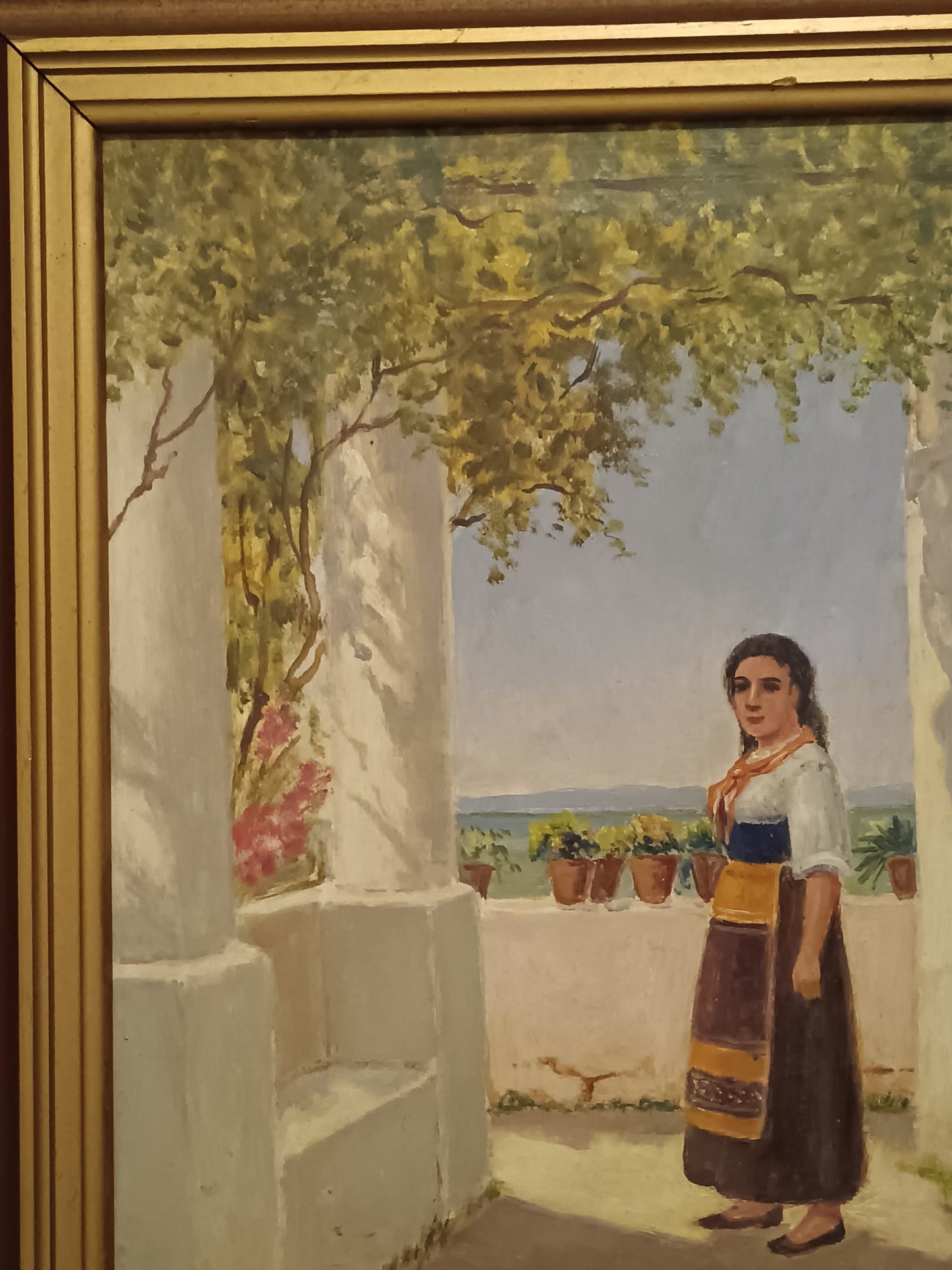 Carlo Jacobsen (1884-1960)- pittore scenografo
Dipinto olio su tela (prima metà del novecento)