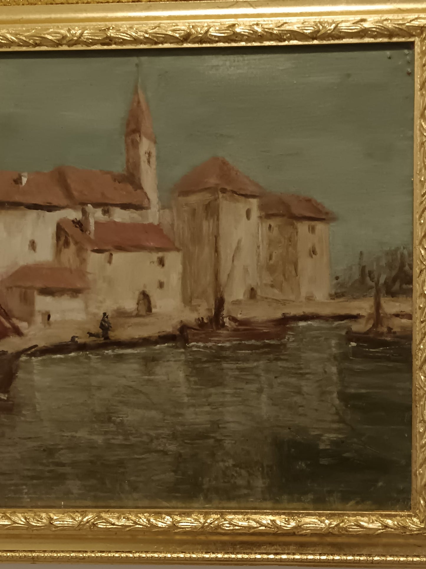 Francesco Orsi (XX Secolo)- Scorcio di Torcello- dipinto olio su tela