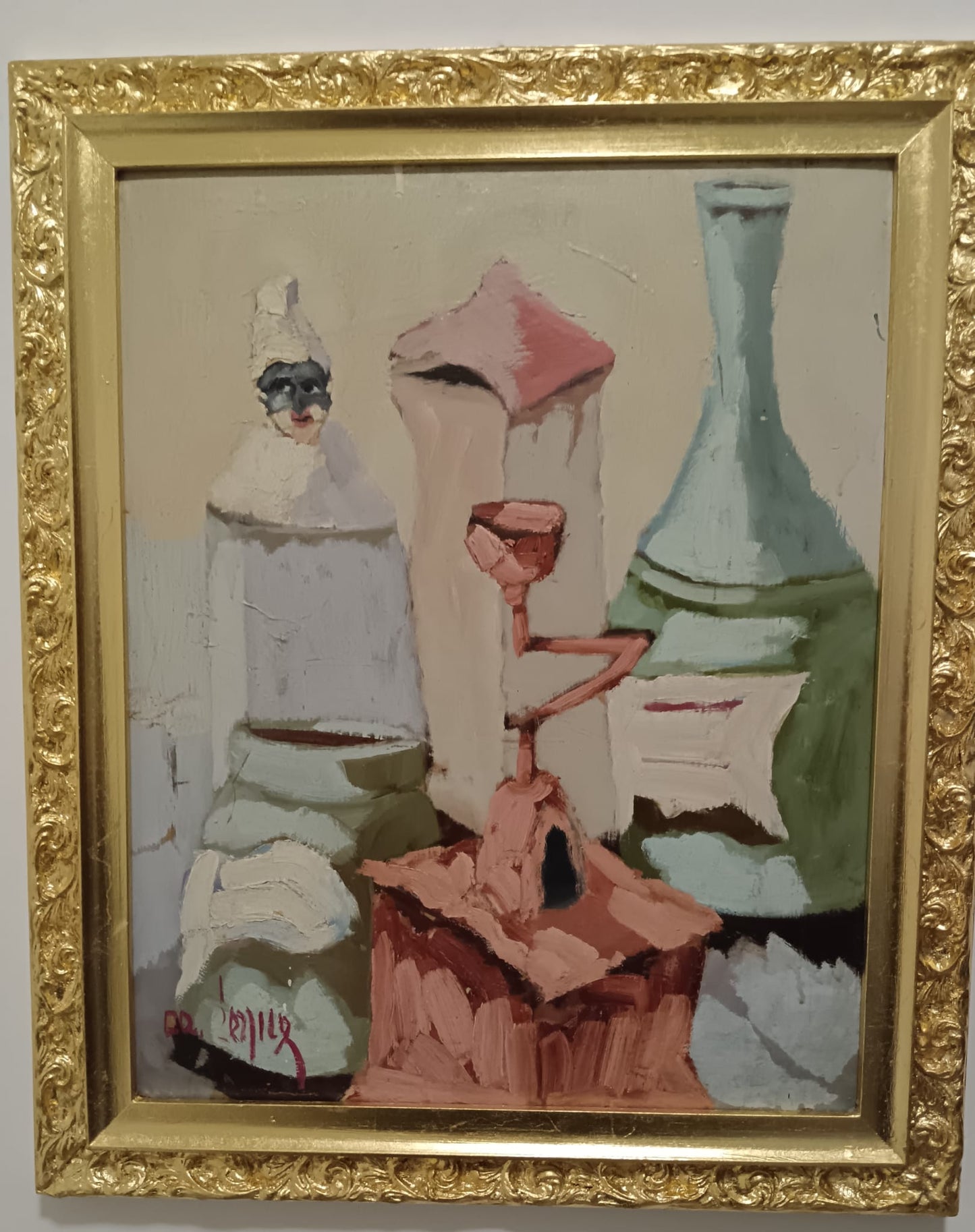 Serpico (XX Secolo)- Natura morta- dipinto olio su masonite