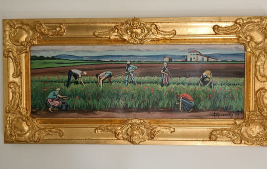 Fascianelli Domenico (XX Secolo)- dipinto olio su legno