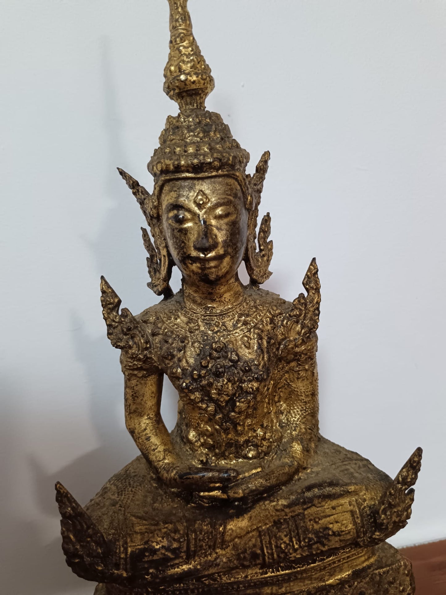 Statua in bronzo Bhudda in stile Rattanakosin- epoca XIX/ XX secolo
