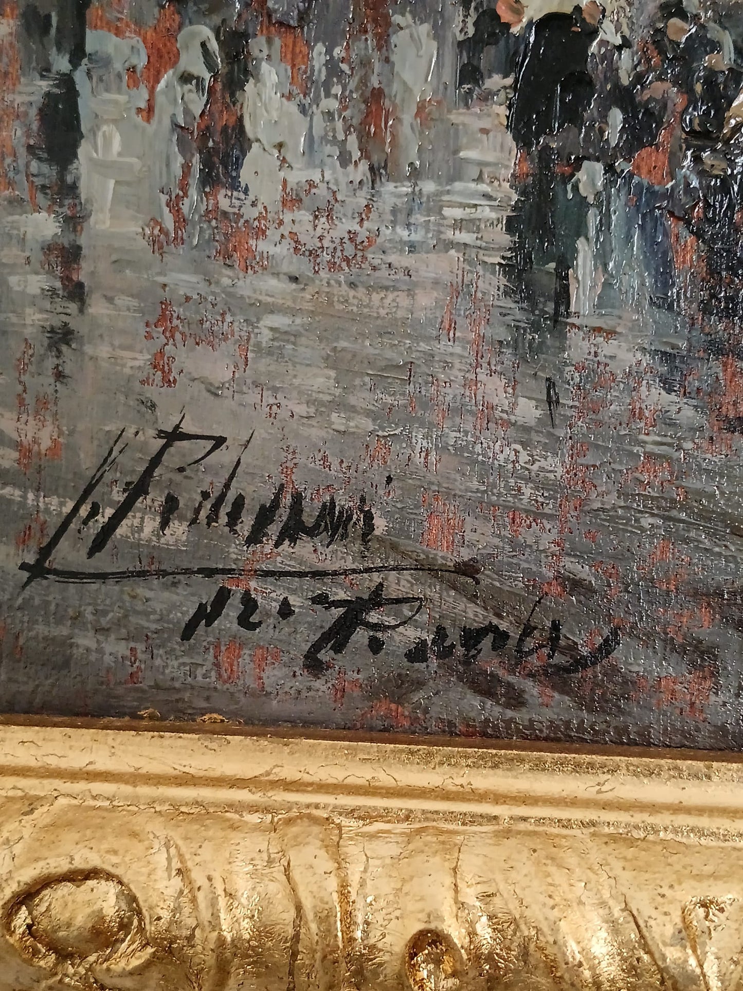 Paesaggio Marino (XX Secolo)- dipinto olio su legno