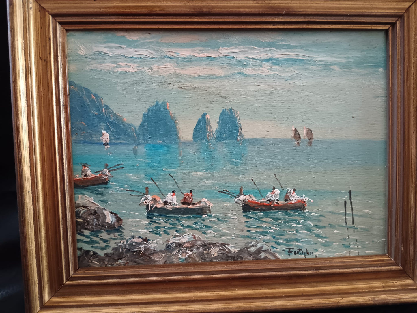 F. Castiglione ( XX secolo) scorcio marino