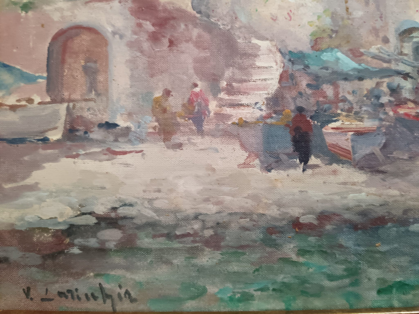 Vincenzo Laricchia (Napoli 1940-2017)- dipinto olio su pannello