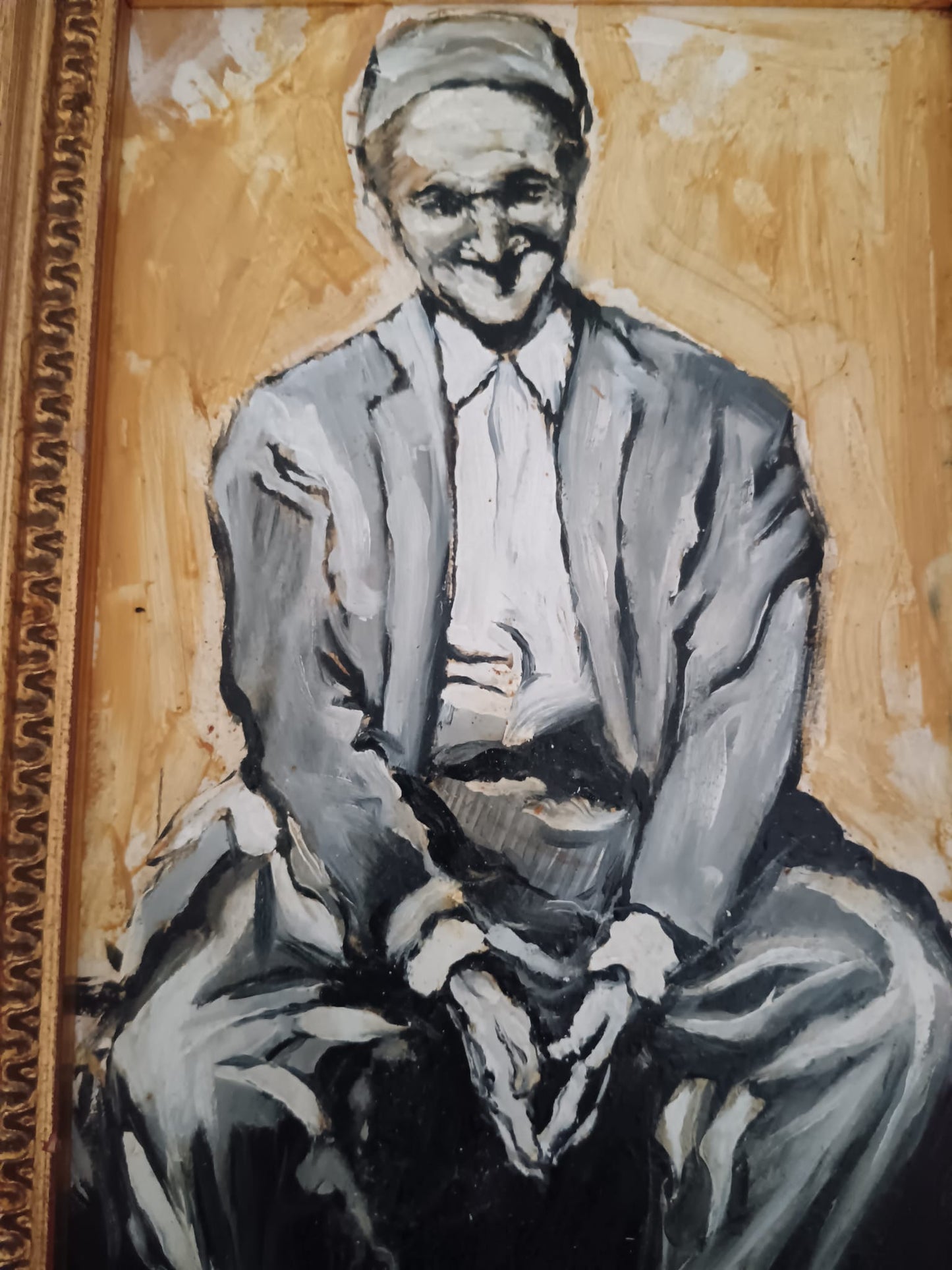 Antonio Asturi (Vico Equense 1904-1986)-dipinto olio su cartoncino