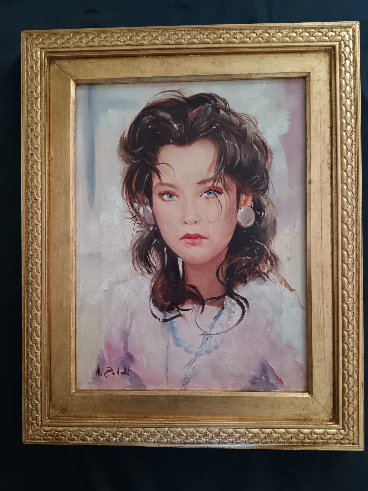 Ritratto di ragazza (XX Secolo)- dipinto olio su tela