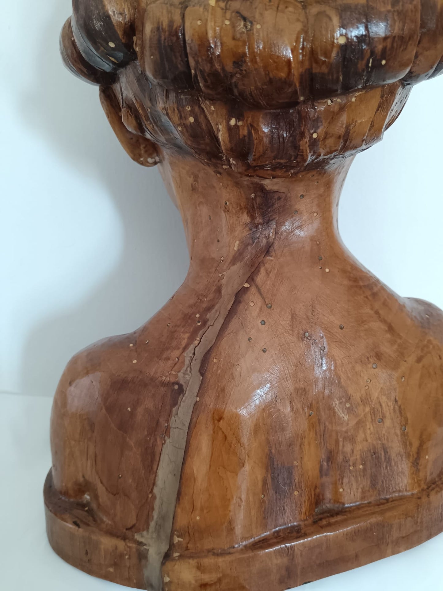 Vincenzo Moroder- scultura in legno 1942
