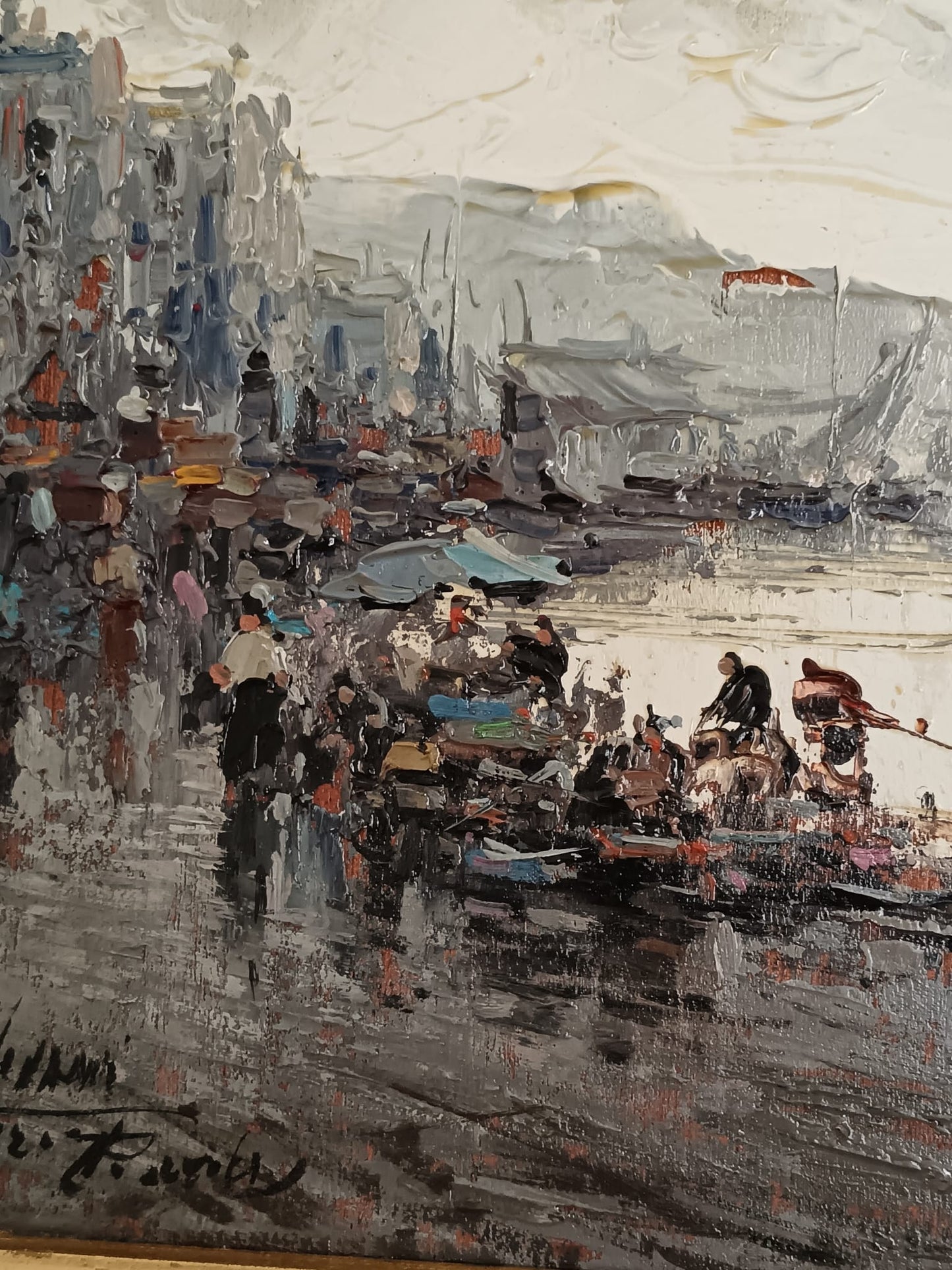 Paesaggio Marino (XX Secolo)- dipinto olio su legno