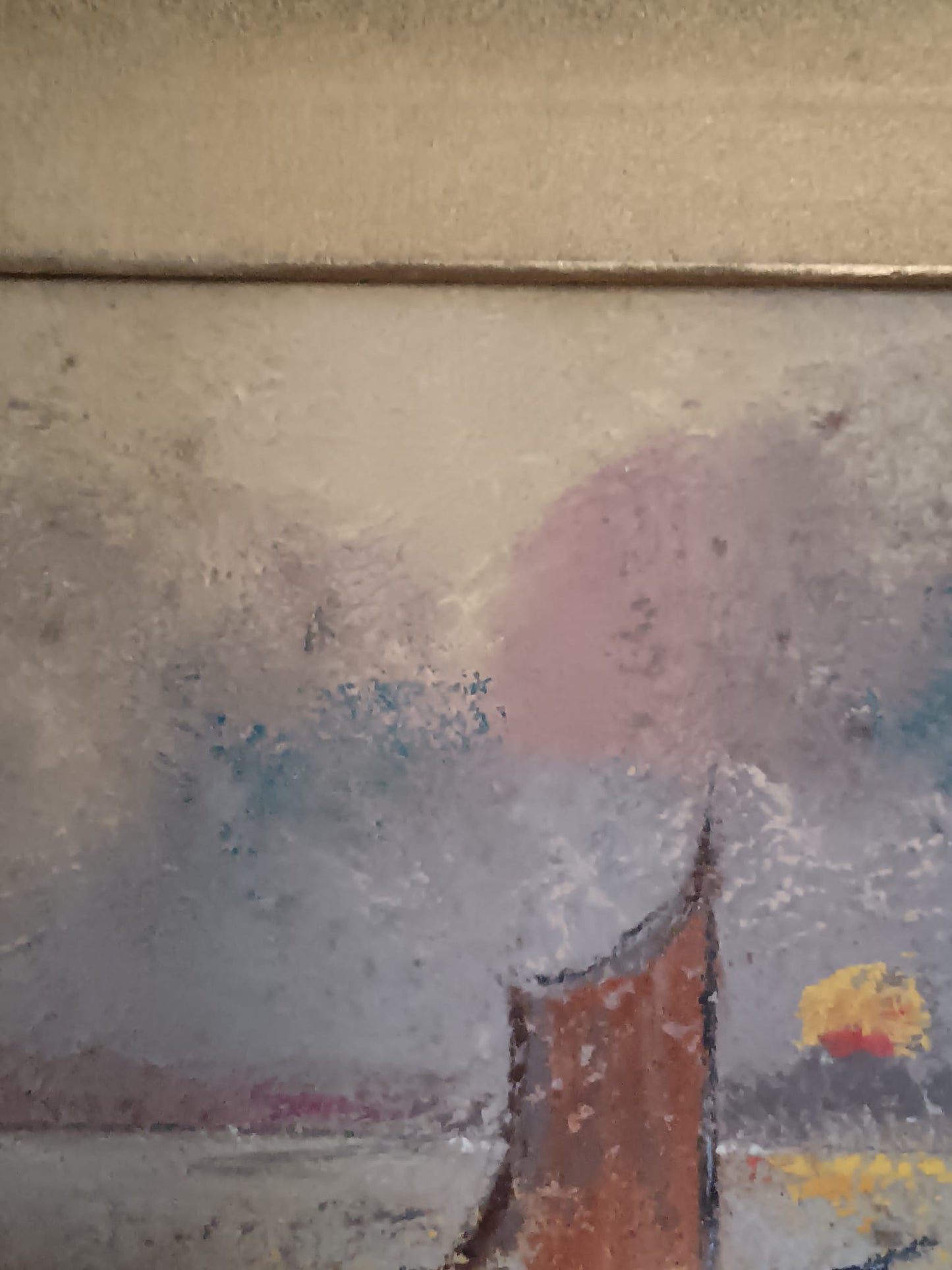 Sergio Nicolò De Bellis (1898-1946)- marina dipinto pastello su cartoncino