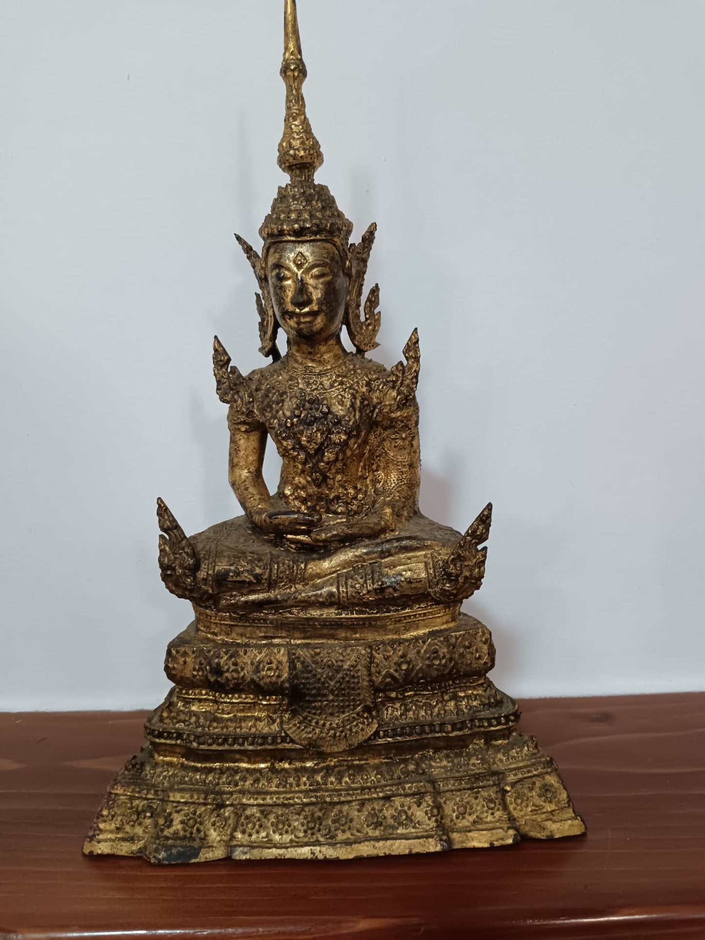 Statua in bronzo Bhudda in stile Rattanakosin- epoca XIX/ XX secolo
