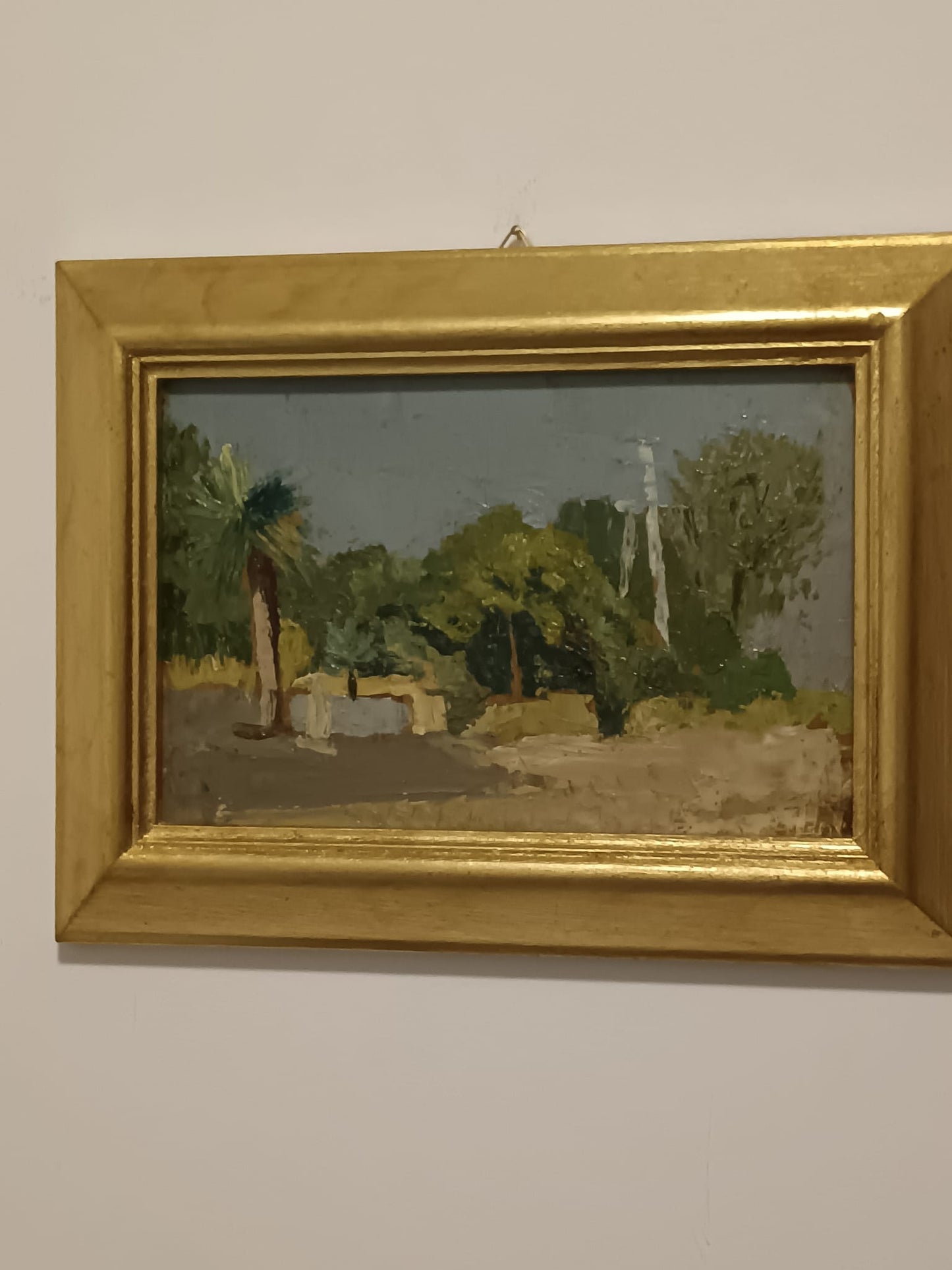 Armando Spadini (Firenze 1883-Roma 1925)- antico dipinto olio su legno