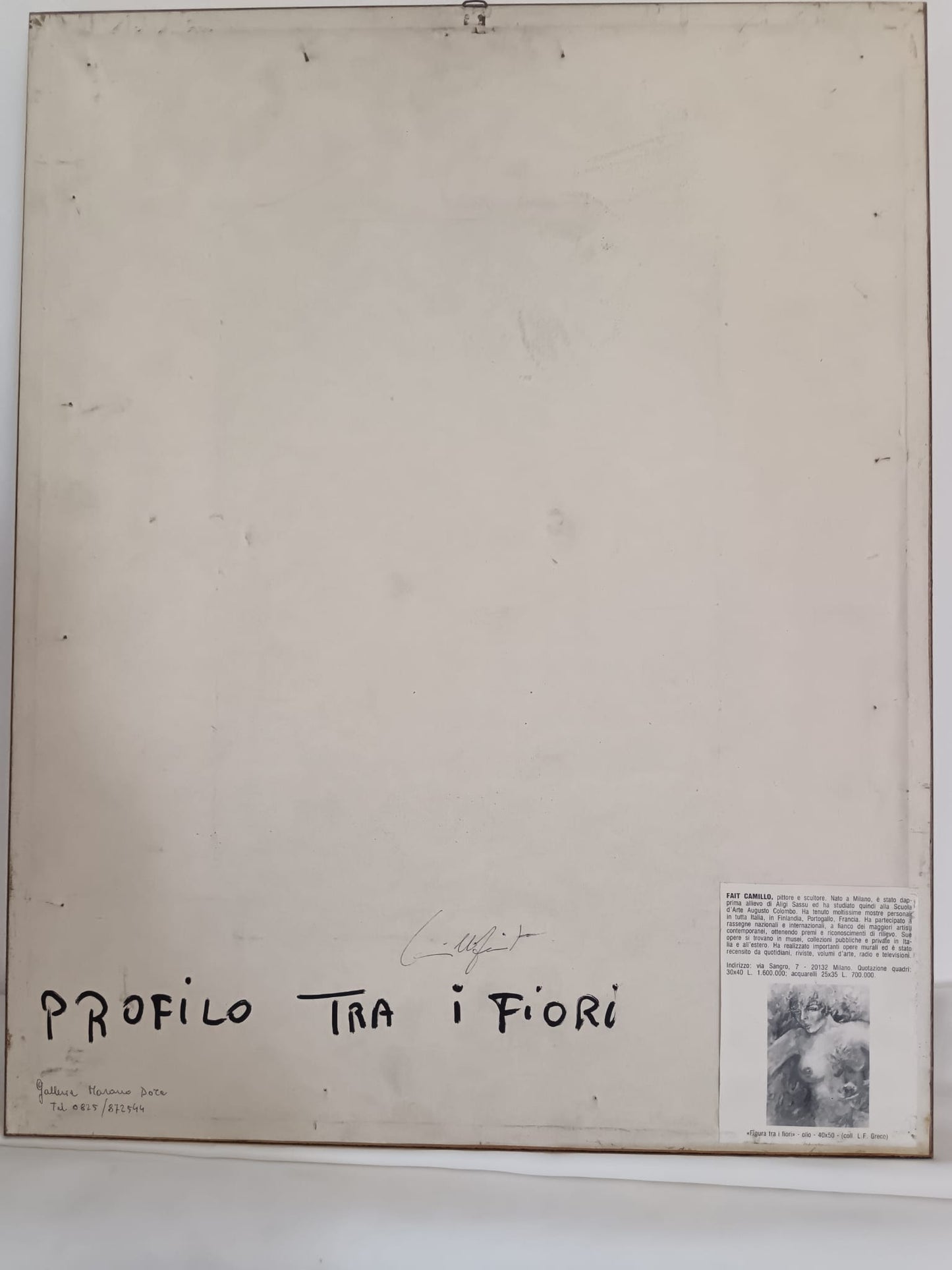 Camillo Fait (Milano 1935)- acquarello su carta