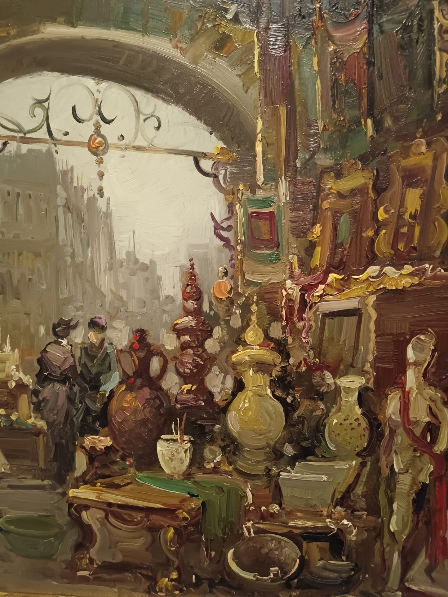 A. Bertini (XX Secolo)- dipinto olio su masonite