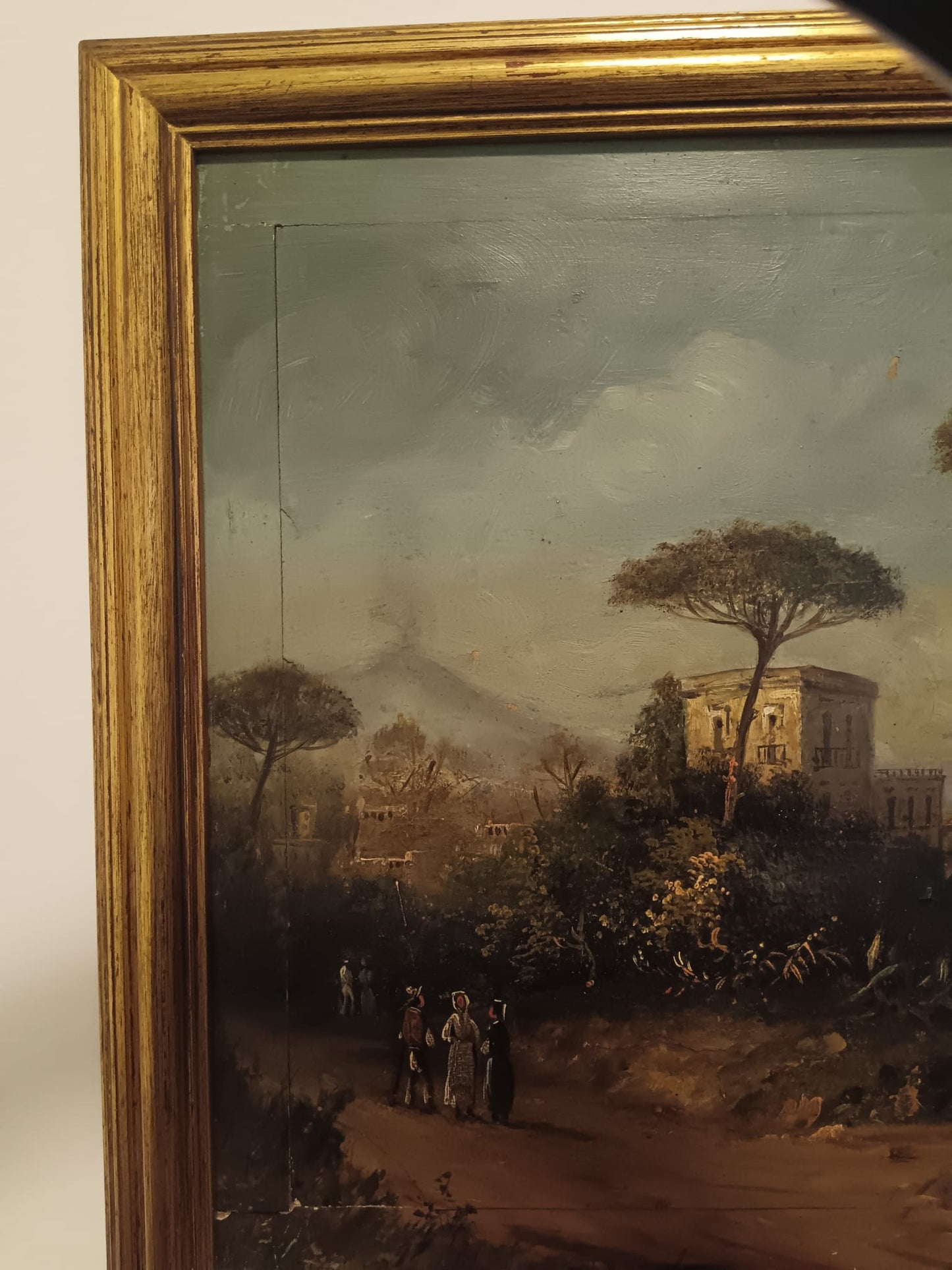 Scuola Di Posillipo ( lXIX Secolo)- dipinto olio su legno