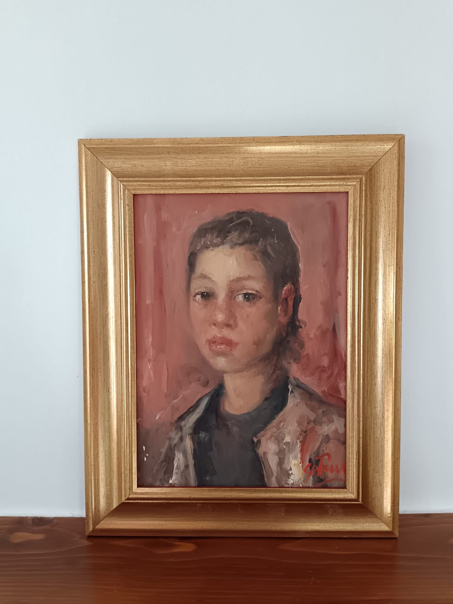 Giovanni Pane (1928- 2010) dipinto olio su cartoncino