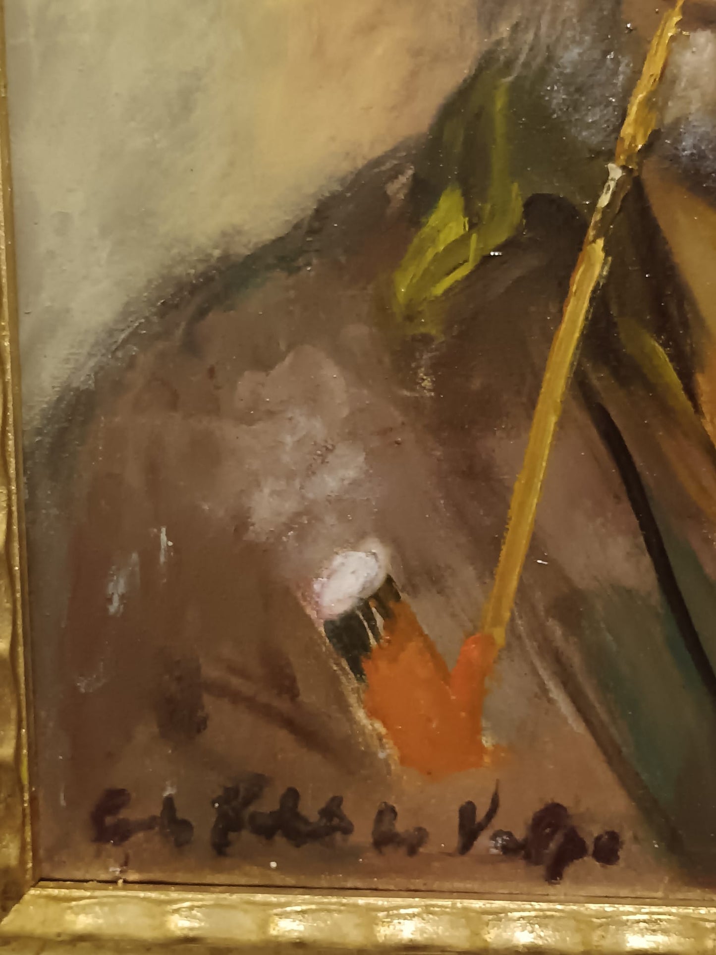 Carlo Roberto La Volpe (XX Secolo)- Il Pescatore dipinto olio su tela