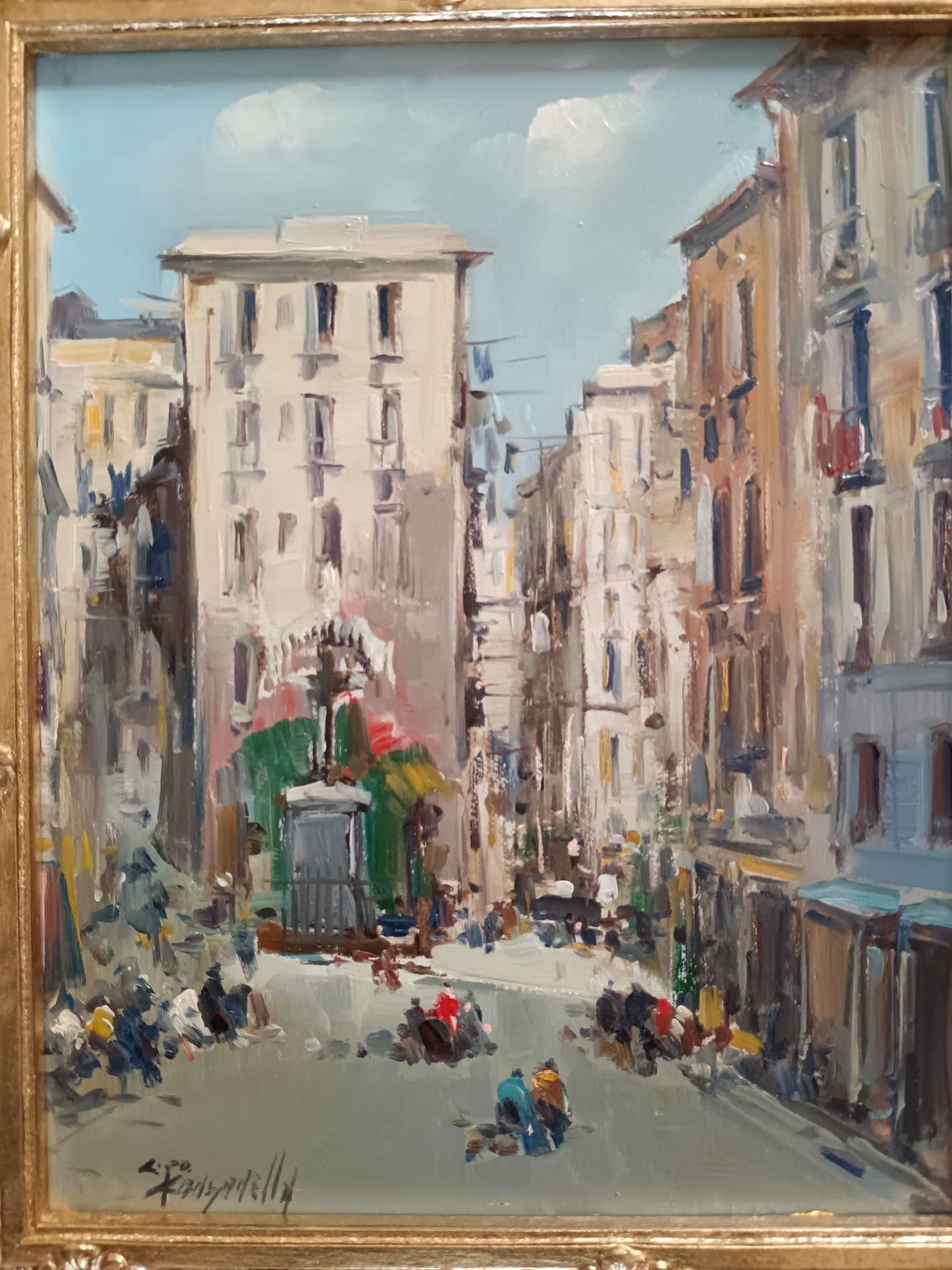 Ciro Canzanella (Napoli 1948)- dipinto olio su legno