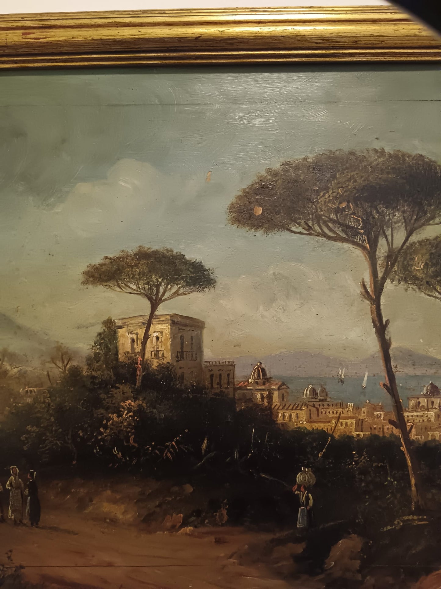 Scuola Di Posillipo ( lXIX Secolo)- dipinto olio su legno