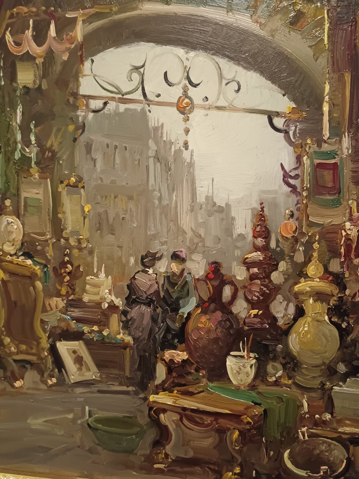 A. Bertini (XX Secolo)- dipinto olio su masonite