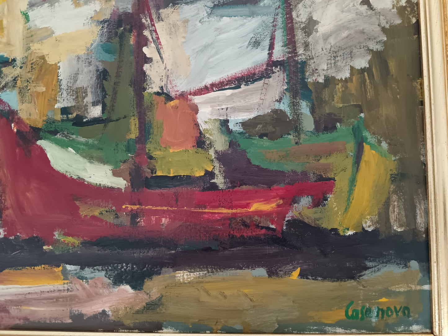 Giuseppe Casanova (1937 Vasto)- dipinto olio su tela