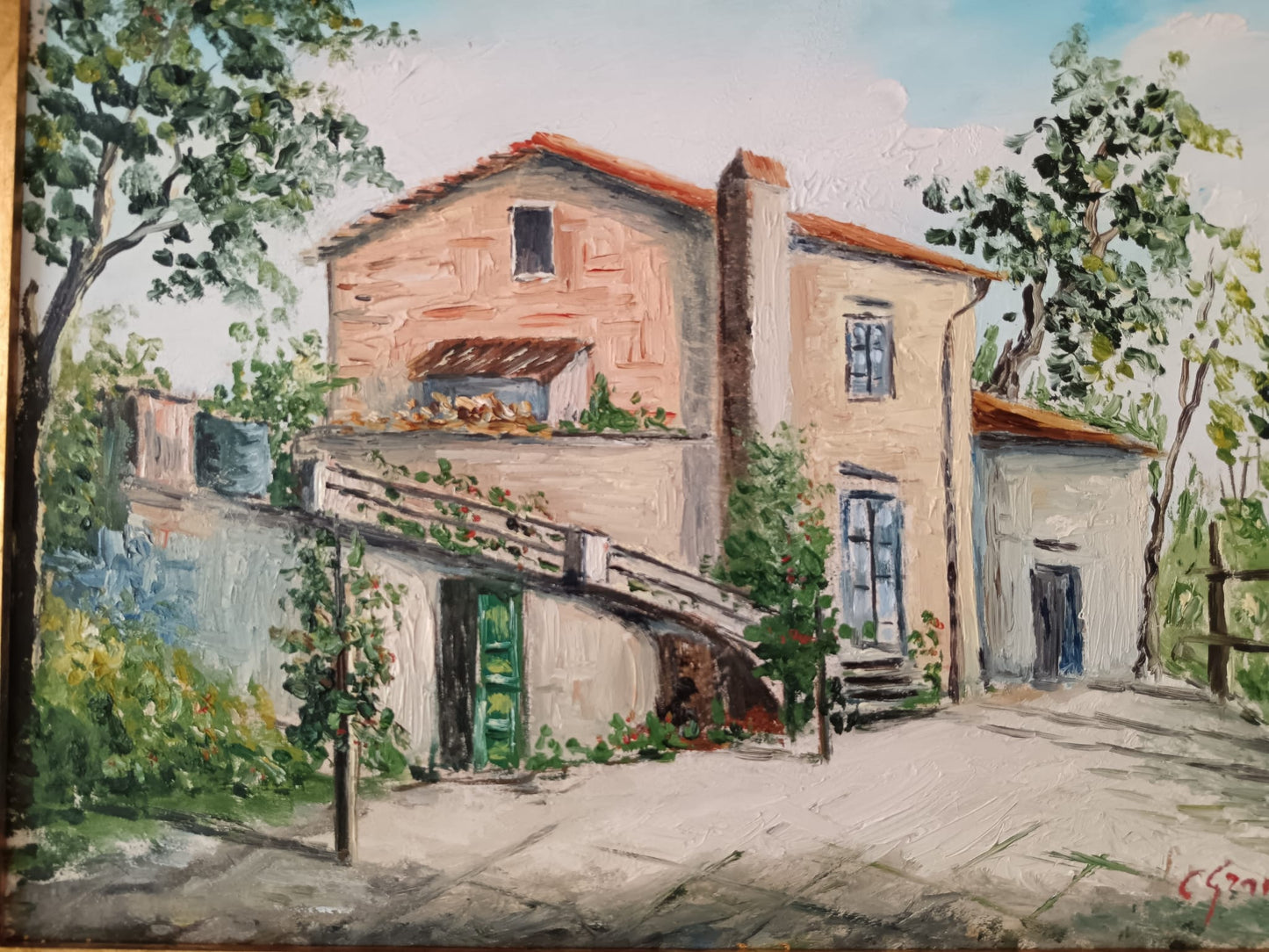 Corrado Graniglia (XX Secolo)- dipinto olio su tela