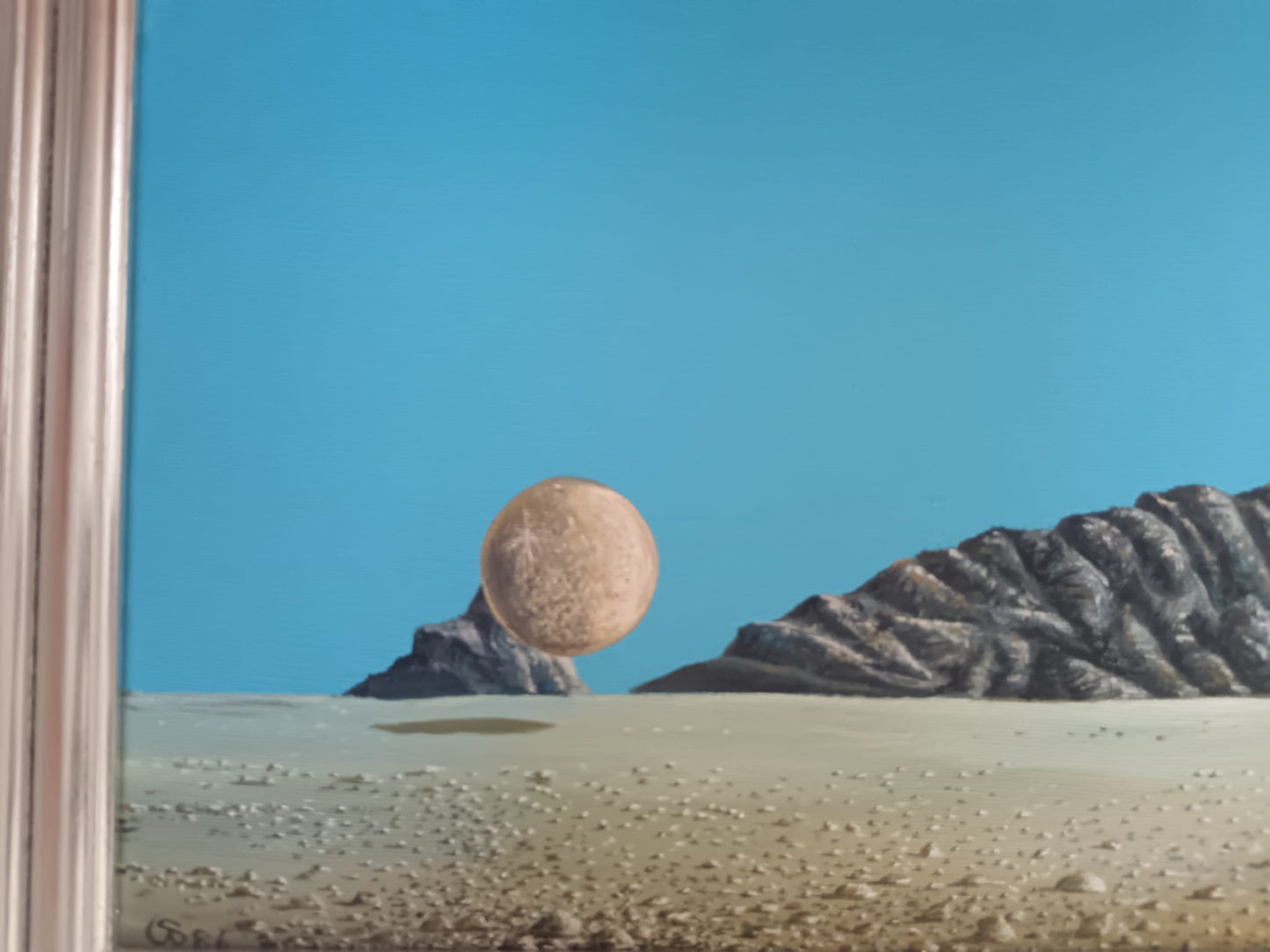 Paesaggio Surrealista (XX Secolo)- dipinto acrilico su tela