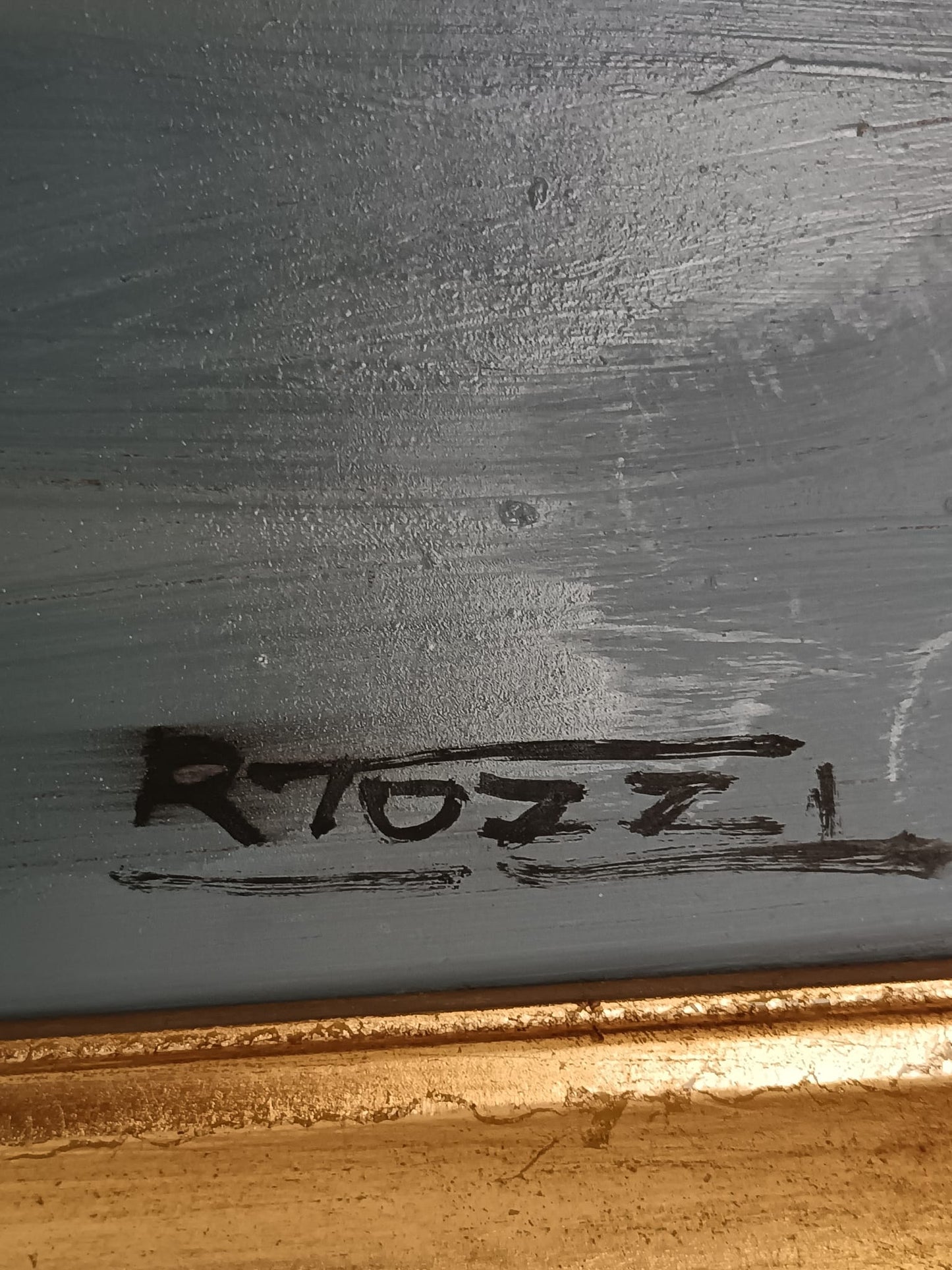 Raffaele Tozzi ( Napoli 1950)- Scorcio Marino, dipinto olio su masonite