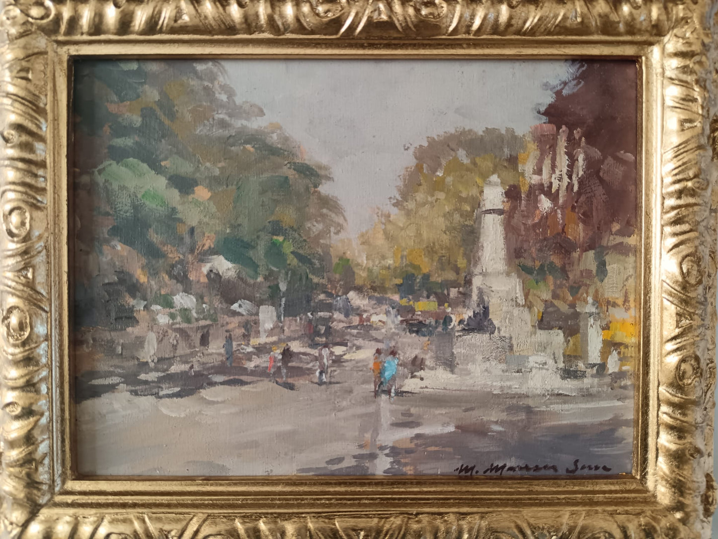 Mario Maresca Serra (Napoli 1911-1991)- dipinto olio su legno